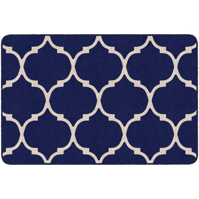 Flagship Carpets Moroccan Trellis Rectangular Rug, 48in x 72in, Blue MPN:FA1376-22FS