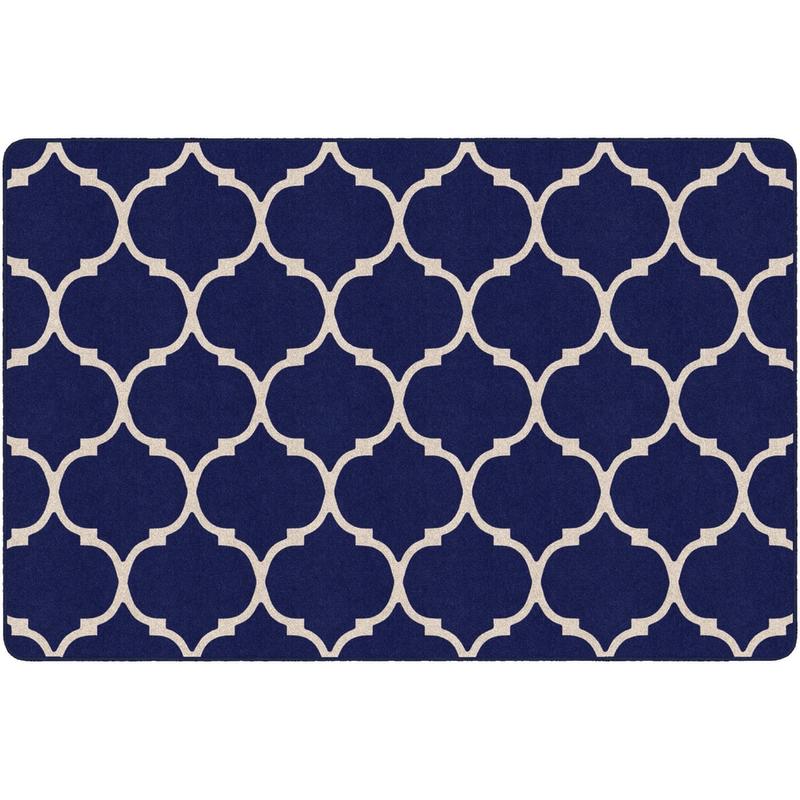 Flagship Carpets Moroccan Trellis Rectangular Rug, 72in x 108in, Blue MPN:FA1376-34FS