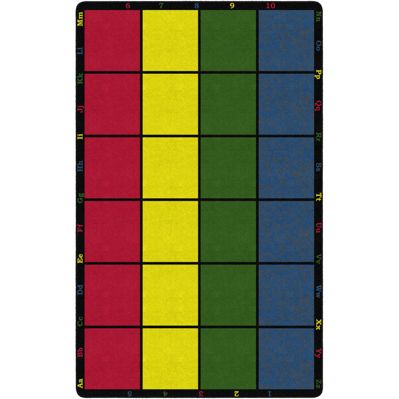 Flagship Carpets Learning Grid Carpet, 7ft 6in x 12ft, Multicolor MPN:FE126-44A