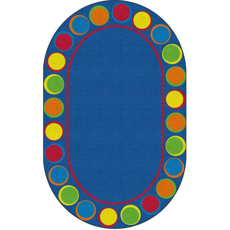 Flagship Carpets Sitting Spots Rug, 6ft x 8ft 4in, Oval, Primary MPN:FE307-33A