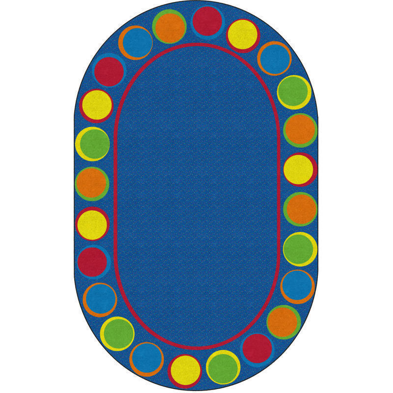 Flagship Carpets Sitting Spots Rug, Rectangle, 10ft 9in x 13ft2in, Primary Colors MPN:FE307-59A