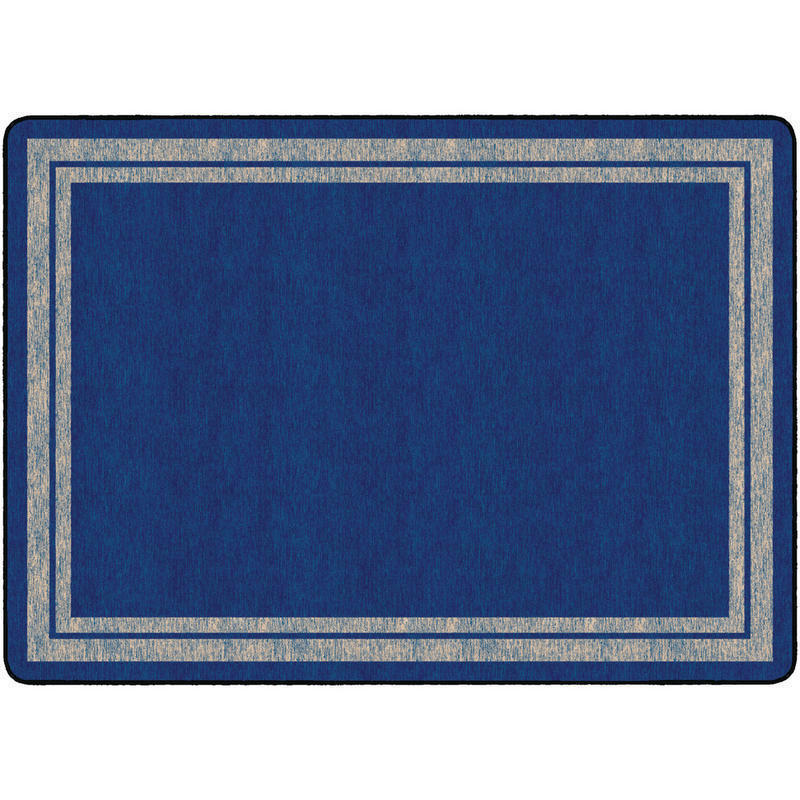 Flagship Carpets Double-Border Rug, Rectangle, 6ft x 8ft 4in, Blue Light MPN:FE422-32A
