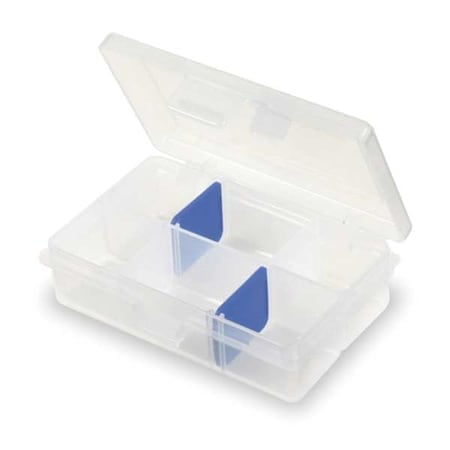 Adjustable Compartment Box with 4 to 6 compartments, Plastic, 1 1/4 in H x 2-5/8 in W MPN:1002