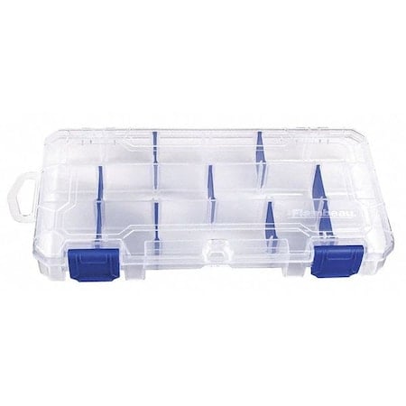Adjustable Compartment Box, 3 to 18 Compartments, 8-7/8 in L x 4-1/8 in W x 1-1/2 in H, Clear MPN:3003