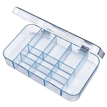 Plastic, Compartment Box, 1-1/4 in D x 1 5/16 in H x 4-1/2 in W MPN:5127CL