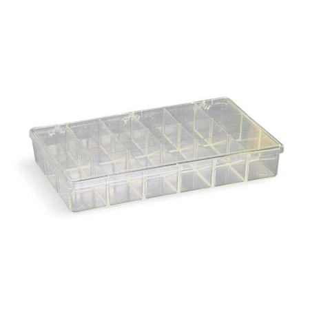 Compartment Box with 18 compartments, Plastic, 1 13/16 in H x 6-3/16 in W MPN:6666KC