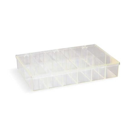 Compartment Box with 12 compartments, Plastic, 2 13/16 in H x 8-1/2 in W MPN:6676KC