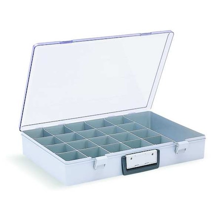 Compartment Box with 21 compartments, Plastic, 3 in H x 18 1/2 in W MPN:6745BF