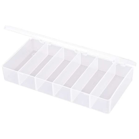 Compartment Box with 6 compartments, Plastic, 1 3/8 in H x 4 in W MPN:T203