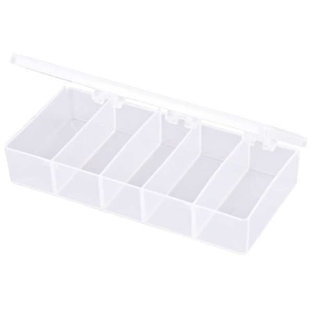 Compartment Box with 5 compartments, Plastic, 1 3/8 in H x 3-3/16 in W MPN:T215