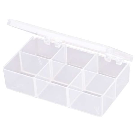 Compartment Box with 6 compartments, Plastic, 1 3/16 in H x 2-5/8 in W MPN:T220