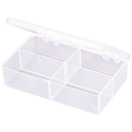 Compartment Box with 4 compartments, Plastic, 1 3/16 in H x 2-5/8 in W MPN:T221