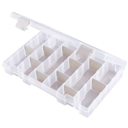 Adjustable Compartment Box with 4 to 24 compartments, Plastic, 1 3/4 in H x 6-5/8 in W MPN:T4008