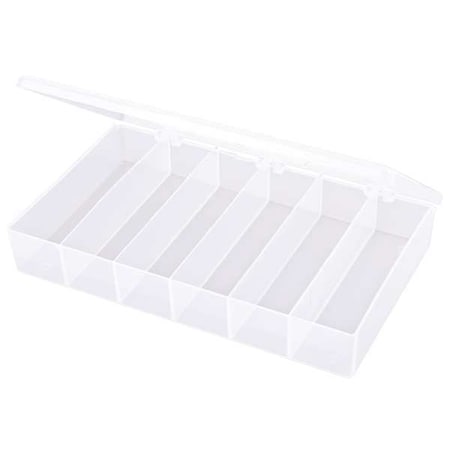 Compartment Box with 6 compartments, Plastic, 1 3/4 in H x 6-3/16 in W MPN:T606