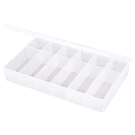 Compartment Box with 12 compartments, Plastic, 1 3/4 in H x 6-3/16 in W MPN:T612