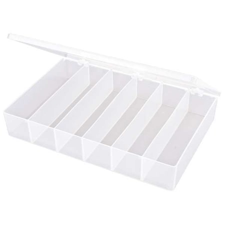 Compartment Box with 6 compartments, Plastic, 2 5/16 in H x 8-1/2 in W MPN:T806