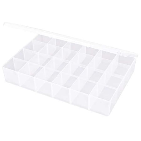 Compartment Box with 24 compartments, Plastic, 2 5/16 in H x 8-1/2 in W MPN:T824