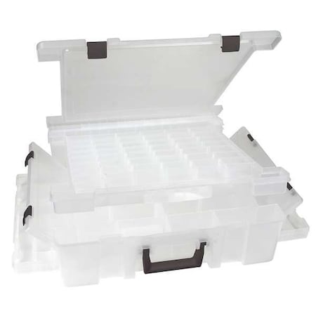 Adjustable Compartment Box with 25 to 89 compartments, Plastic, 5 in H x 16-3/4 in W MPN:T9502