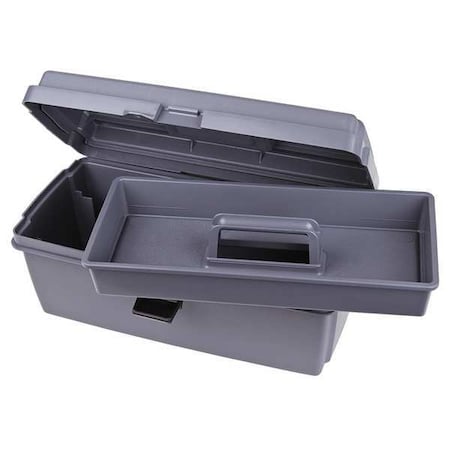 Tool Box, Plastic, Gray, 16 in W x 9 in D x 7 in H MPN:17800-2