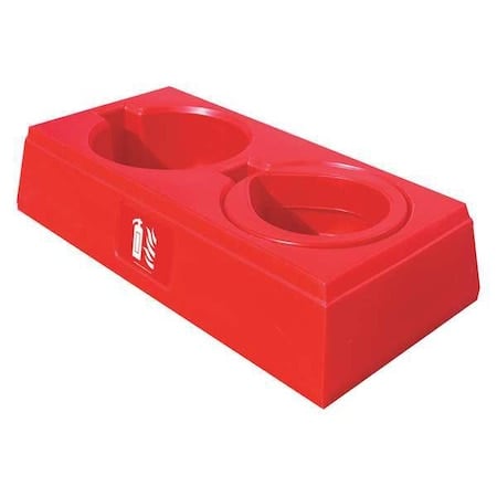 Fire Extinguisher Stand, PE Plastic, For Tank Weight 10 to 20 lb MPN:JFP02