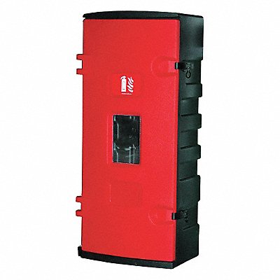 Fire Extinguisher Cabinet 30 lb Blk/Red MPN:JBWE95