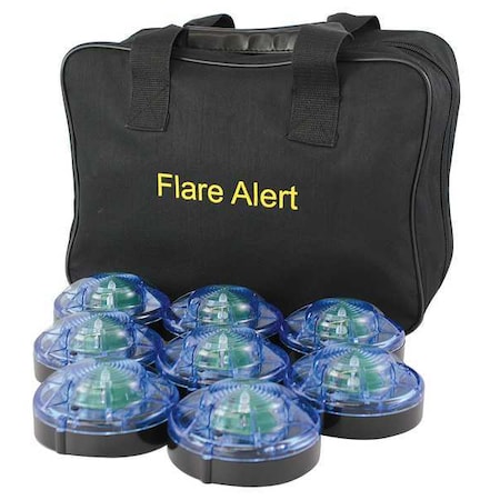 LED Road Flare Kit, Blue, 120 FPM, Magnetic Base MPN:B8BBP2ONLY