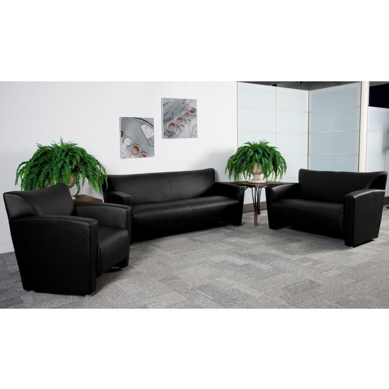 Flash Furniture Hercules Majesty LeatherSoft Faux Leather Chair, Black MPN:222-1-BK-GG