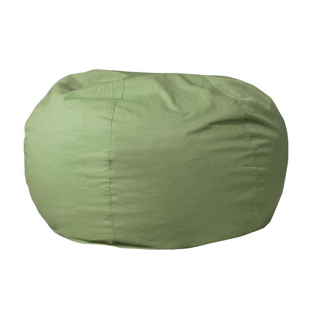 Flash Furniture Oversized Bean Bag Chair For Kids And Adults, Green MPN:DGBEANLGSLDGN