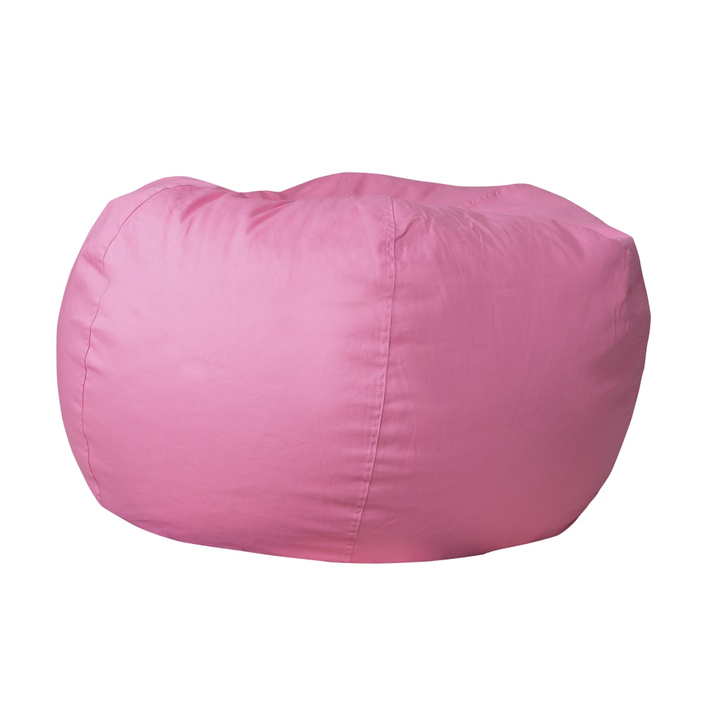 Flash Furniture Oversized Bean Bag Chair For Kids And Adults, Light Pink MPN:DGBEANLGSLDPK