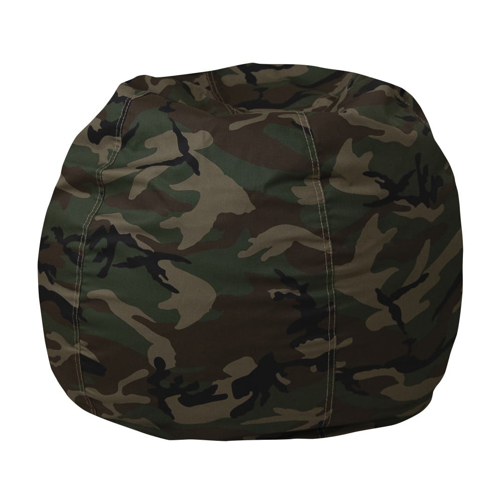 Flash Furniture Small Bean Bag Chair For Kids And Teens, Camouflage MPN:DGBEANSMCAMO