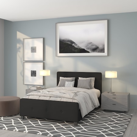Platform Bed, Tribeca, Full, Black MPN:HG-22-GG