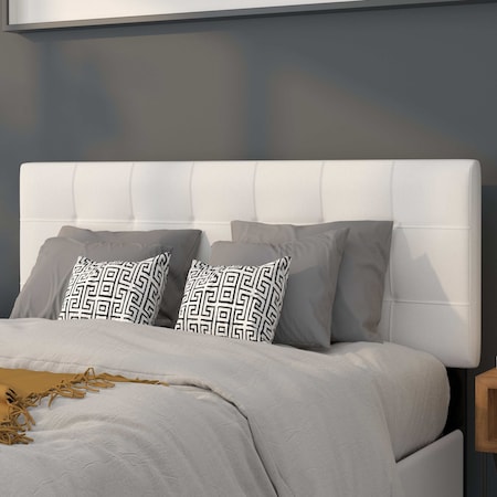 Full Bedford, Headboard, White Fabric MPN:HG-HB1704-F-W-GG