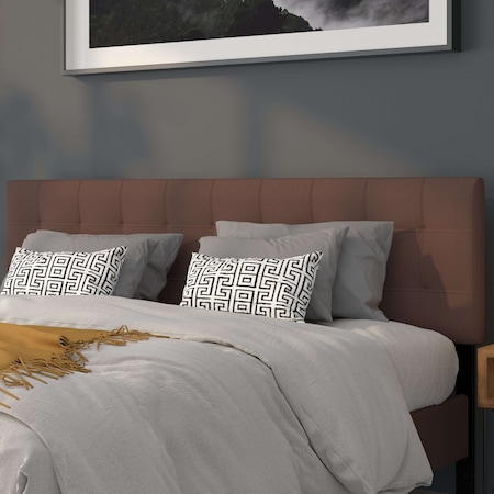 King, Bedford Headboard, Brown Fabric MPN:HG-HB1704-K-DBR-GG