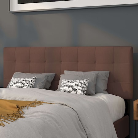 Bedford Headboard, Queen, Brown Fabric MPN:HG-HB1704-Q-DBR-GG