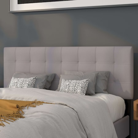 Bedford Headboard, Queen, Gray Fabric MPN:HG-HB1704-Q-LG-GG
