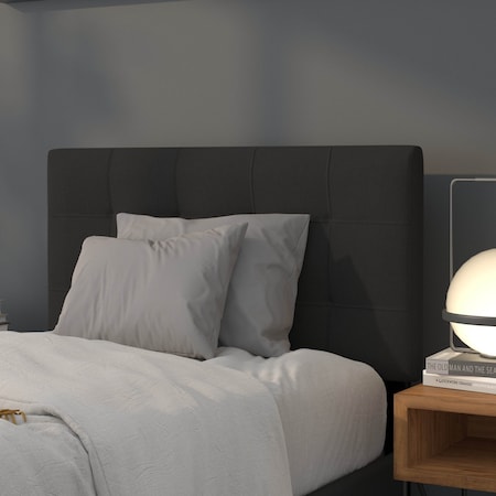 Bedford Headboard, Twin Size, Black Fabric MPN:HG-HB1704-T-BK-GG
