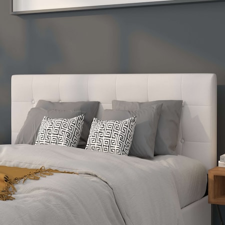 Full Upholstered, Headboard, White Vinyl MPN:HG-HB1705-F-W-GG