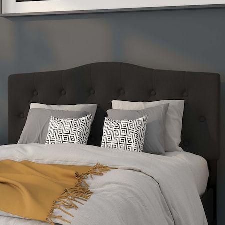 Full Cambridge, Headboard, Black Fabric MPN:HG-HB1708-F-BK-GG