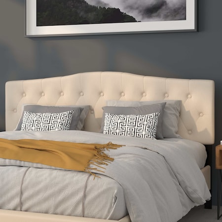 King, Cambridge Headboard, Beige Fabric MPN:HG-HB1708-K-B-GG