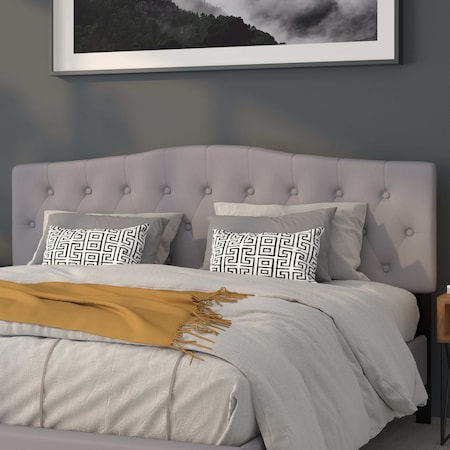 King, Cambridge Headboard, Gray Fabric MPN:HG-HB1708-K-LG-GG