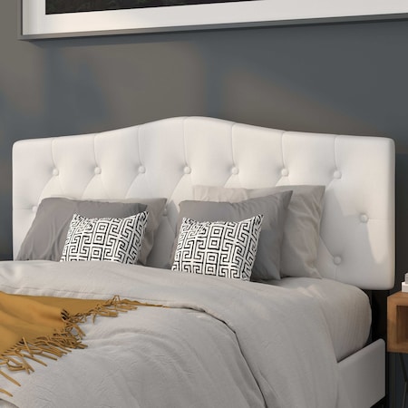 Cambridge Headboard, Queen, White Fabric MPN:HG-HB1708-Q-W-GG