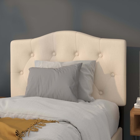 Cambridge Headboard, Twin Size, Beige Fbrc MPN:HG-HB1708-T-B-GG