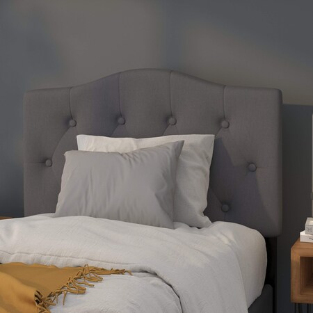 Cambridge Headboard, Twin Size, Gray Fbrc MPN:HG-HB1708-T-DG-GG