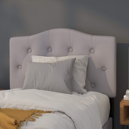 Cambridge Headboard, Twin Size, Gray Fbrc MPN:HG-HB1708-T-LG-GG