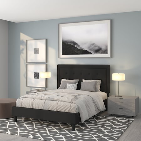 Roxbury Queen Platform Bed, Black MPN:SL-BK5-Q-BK-GG