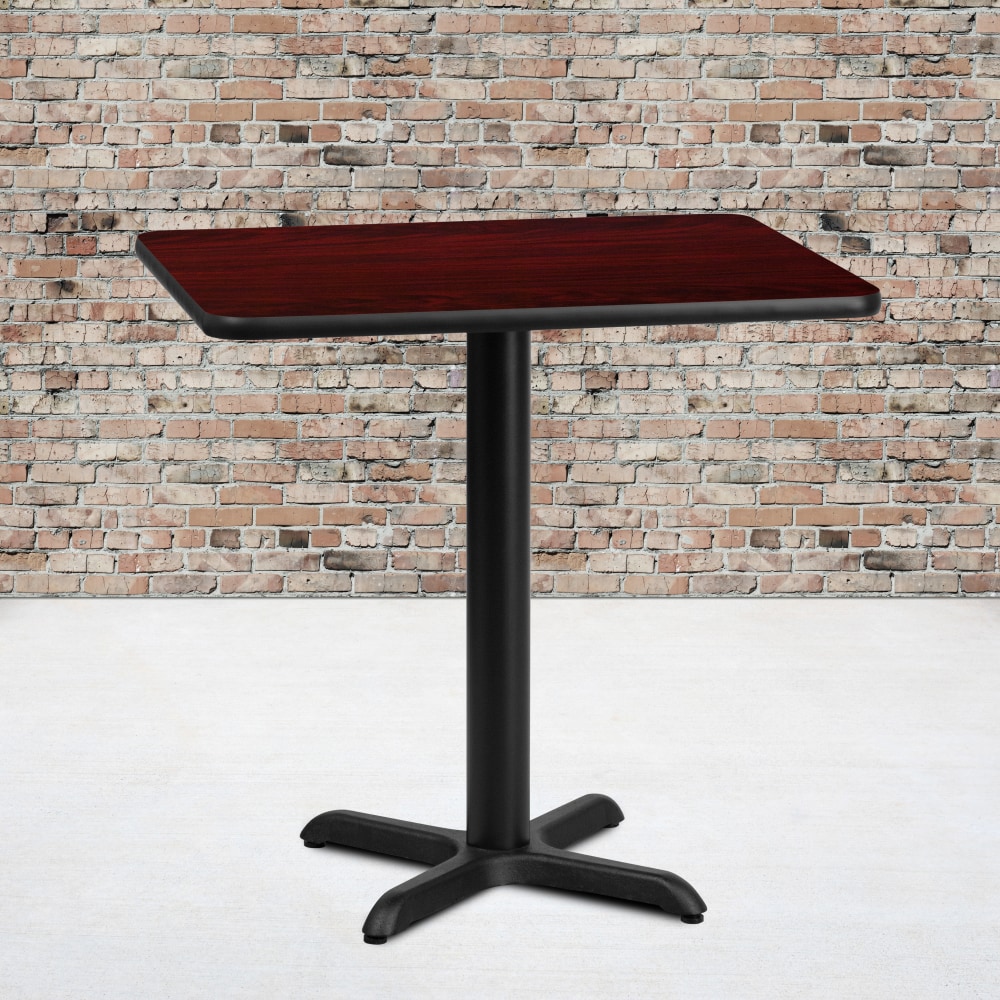 Flash Furniture Rectangular Laminate Table, 31-3/16inH x 24inW x 30inD, Mahogany MPN:XUMA2430T2222
