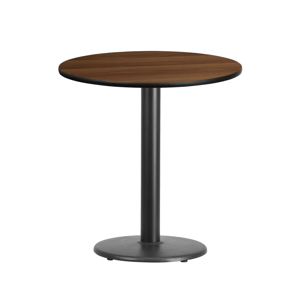 Flash Furniture Round Hospitality Table, 31-3/16inH x 24inW x 24inD, Walnut MPN:XURD24WATR18