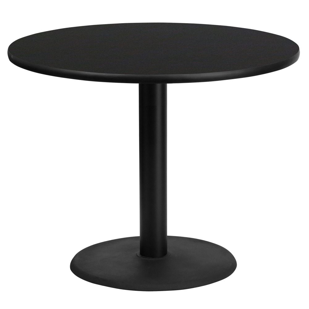 Flash Furniture Round Hospitality Table, 31-1/8inH x 36inW x 36inD, Black MPN:XURD36BKTR24