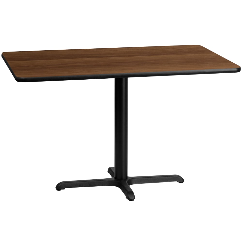 Flash Furniture Rectangular Laminate Table, 31-3/16inH x 30inW x 48inD, Walnut MPN:XUWA3048T2230
