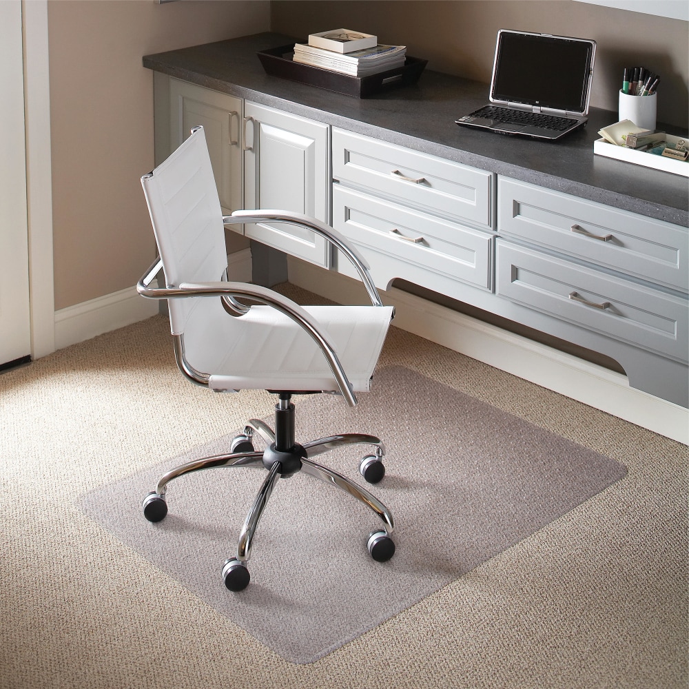 Flash Furniture Rectangle Vinyl Chair Mat, 45in x 53in, Clear MPN:MAT121712